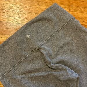 LULULEMON fleece-lined gray leggings